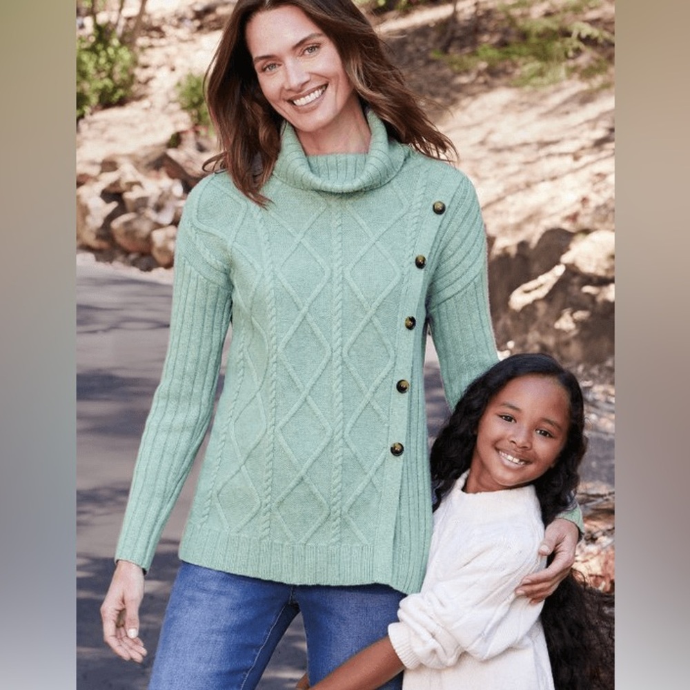 Soft Surroundings Audette Cable Knit Sweater